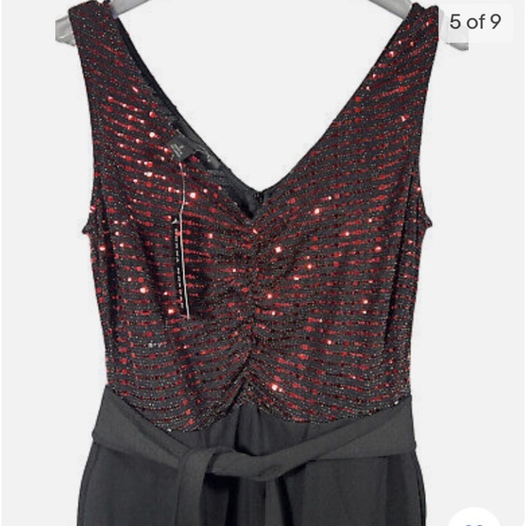 Donna Morgan jumpsuit sequen top size 10 - Picture 9 of 11